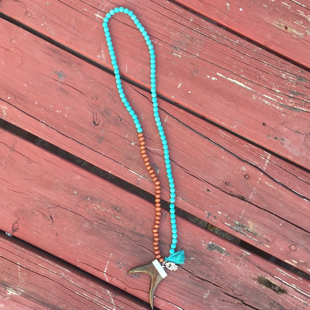 Turkish Double Horn Pave Hamsa Charm Necklace ☀️❤️